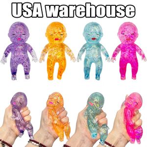 Poupée Bébé Natasha Mignonne et Douce de 14 cm, Remplie de Paillettes et de Sequins, Jouet Squishy à Remontée Lente, Extensible, Anti-Stress, en Maltose - Entrepôt USA - Product Image 5