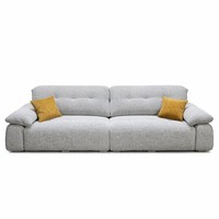 Fourniture en gros – Coussin nuage rétro gris crème en chenille, amovible, très élastique, 320 cm, confortable, moderne, multifonctionnel, écologique, pour hôtel