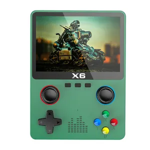 Console de jeu portable avec écran IPS de 3.5 pouces double jeux à bascule consoles de jeux vidéo portables pour enfants jouets cadeau