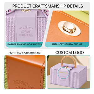 Caja <span class=keywords><strong>de</strong></span> Regalo <span class=keywords><strong>de</strong></span> Cuero Premium, Caja <span class=keywords><strong>de</strong></span> Almacenamiento Multiusos Personalizada <span class=keywords><strong>para</strong></span> Pequeños Regalos - Product Image 4