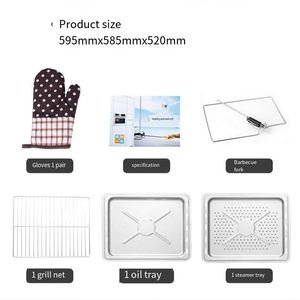 Fours encastrables 60L Meilleur <span class=keywords><strong>prix</strong></span> <span class=keywords><strong>Four</strong></span> à pizza électrique noir multifonctionnel à usage domestique <span class=keywords><strong>Four</strong></span> à <span class=keywords><strong>micro</strong></span>-ondes encastré - Product Image 6