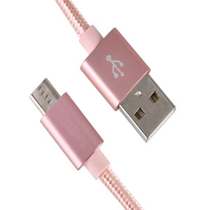 <b>Micro</b> <b>Usb</b> Data <b>Cable</b> 1m Nylon Braided Fast Charging For Android Aluminum Alloy - Product Image 3