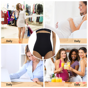 Moldeador de cuerpo de cintura alta y Control de barriga para mujer, ropa interior transpirable moldeadora de glúteos - Product Image 5