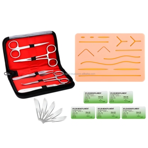Kit de Entrenamiento de Sutura Médica y Veterinaria, Almohadilla de Silicona, Herramientas Quirúrgicas de Acero Inoxidable con Hilos de Sutura, Fabricante Líder - Product Image 1