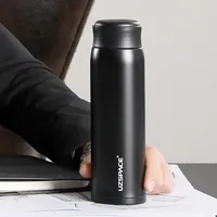 UZSPACE 500ml vente en gros écologique Double paroi chaud personnalisé isolé sous vide Termos en acier inoxydable métallique bouteille d'eau