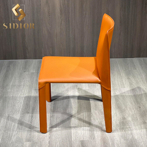 <span class=keywords><strong>Sedie</strong></span> da pranzo moderne in acciaio inox pelle gialla <span class=keywords><strong>sedie</strong></span> da pranzo Sillones sedia <span class=keywords><strong>per</strong></span> sala da pranzo - Product Image 5