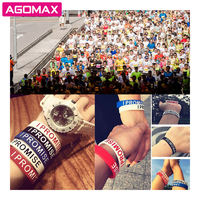 Muestra Gratuita de Pulseras de Silicona Ligeras con Grabado en Relieve y Relleno de Color, Pulseras de Goma para Promoción de Marca OEM
