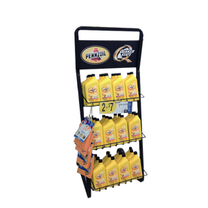 Support d'étagère de support d'affichage d'huile de moteur de support d'affichage d'huile de moteur de lubrification au sol pour la station-service - Product Image 1