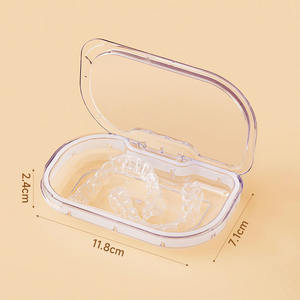Estuche Retenedor <span class=keywords><strong>Invisalign</strong></span> para Ortodoncia Dental, Caja de Almacenamiento de Baño para Dentaduras Postizas, Contenedor de Protector Bucal, Organizador de Aparatos Dentales - Product Image 5