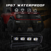 Feux de jour à LED en stock, clignotants, feux de jour tout-terrain pour Ford Bronco 2021 2022 2023, installation rapide DRL