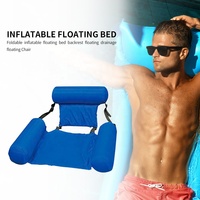 Chaise flottante gonflable pliable pour piscine et plage, chaise longue aquatique, tapis de relaxation pour l'eau