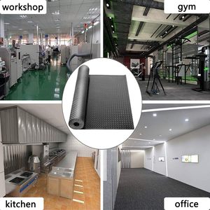 <span class=keywords><strong>Tapis</strong></span> de sol en <span class=keywords><strong>caoutchouc</strong></span> à plaque diamantée anti-dérapante pour fourgons extérieurs, entrepôt, <span class=keywords><strong>atelier</strong></span>, passerelle, cages pour animaux - Product Image 5