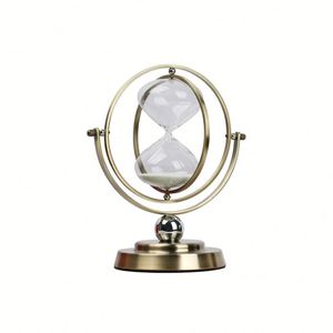 Sablier décoratif de luxe en métal pour la maison, 30 minutes, 3D, avec sable – Vente en gros - Product Image 5