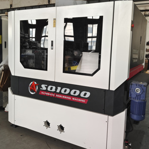 Honry SQ1000 High Quality 1m <strong>Sand</strong> Belt <strong>Grinder</strong> 2in1 Steel Sander Drawing Two Edge Deburring Machine for Inox SS Aluminum Plate - Product Image 2