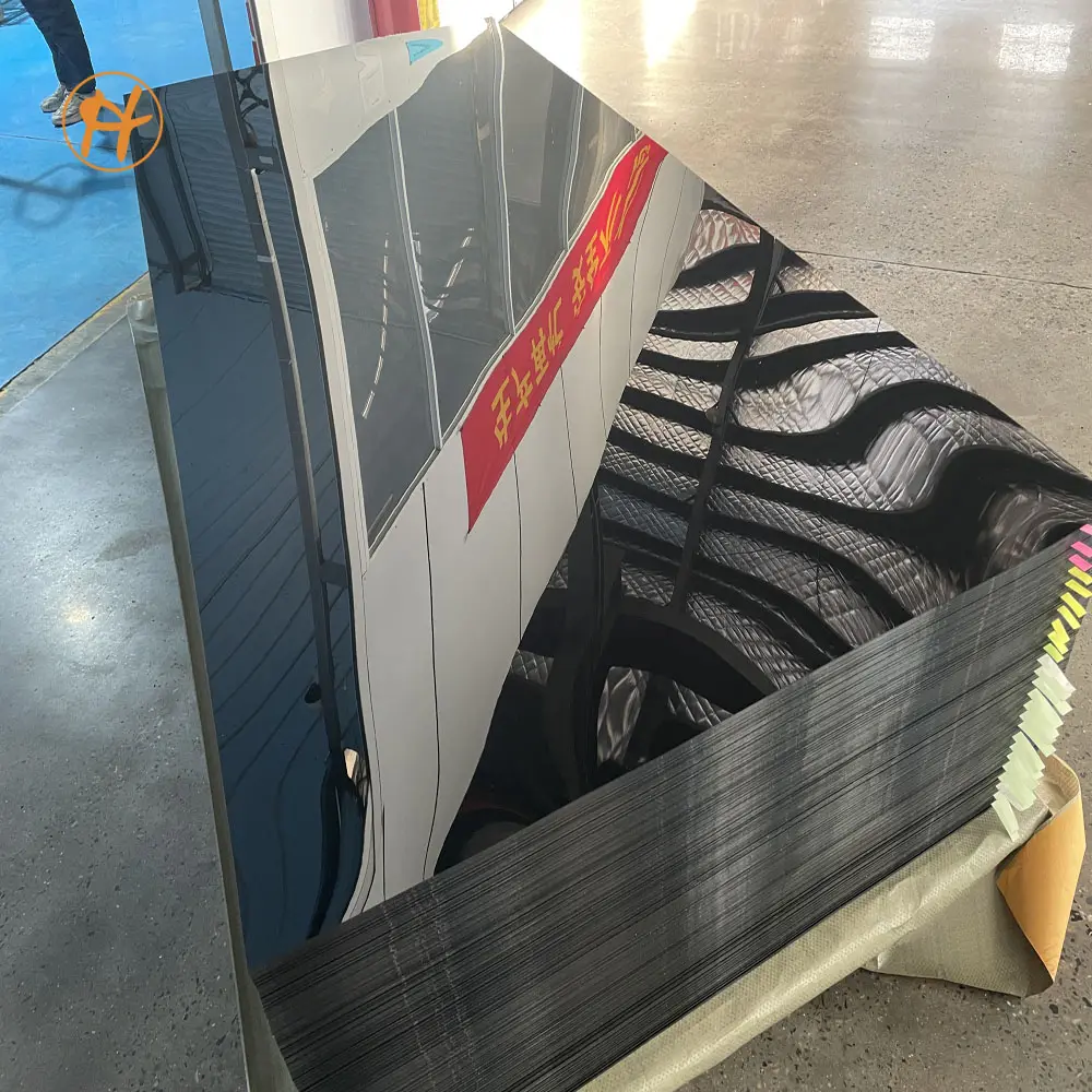 High Gloss Black Petg Board MDF Panel super matt anti scratch for cabinet doors lamination