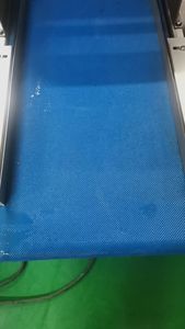 Fırın, Deniz Ürünleri ve Paketleme Hatları için Yeni Mavi PU Yağa Dayanıklı Baklava Desenli Konveyör Bant - Product Image 2