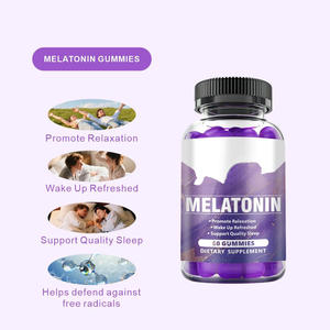 Fornito in fabbrica Private Label naturale aiuto per dormire integratore di melatonina Gummies per adulti dosaggio sonno essenziale vitamine gommose - Product Image 1