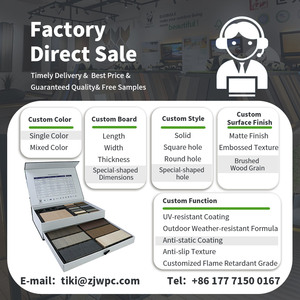 Planches de terrasse co-extrudées de haute qualité, durables, antidérapantes, écologiques, en <span class=keywords><strong>bois</strong></span> composite pour usage extérieur, contemporaines pour jardin et parc - Product Image 6