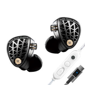 Écouteurs intra-auriculaires filaires KZ Phantom <span class=keywords><strong>HiFi</strong></span> Gaming avec câble détachable 3,5 mm Type C pour <span class=keywords><strong>studio</strong></span> de musique et jeux - Product Image 1