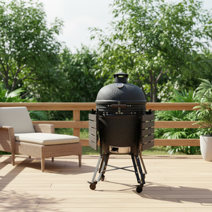 Barbecue Kamado multifonction Auplex au charbon de bois, 22 pouces, <span class=keywords><strong>Epicure</strong></span> Kamado Grill pour barbecue en plein air - Product Image 1