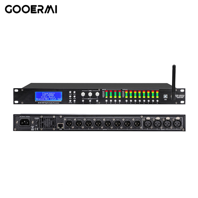 DSP-4800A Speaker Processor with WIFI/DSP 4-in-8-out Digital Metal Processor for Loudspeaker Line Array Control System
