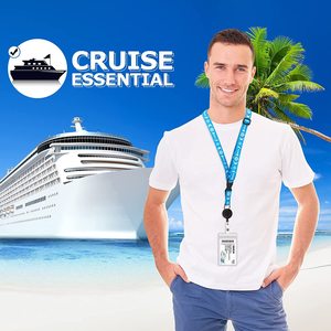 Lanière d'identification personnalisable avec motif sur mesure pour croisière et carnaval, avec enrouleur de badge Yoyo et porte-badge en PVC - Product Image 4