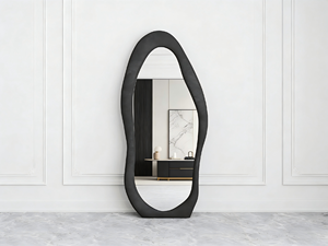 กระจกกรอบผ้าสักหลาดทรงพิเศษ ปรับแต่งโลโก้ได้ - Product Image 2