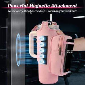 Sac de sport tendance pour homme à bandoulière unique, avec porte-bouteille magnétique ultra-résistant, imperméable et résistant à l'usure, idéal pour la gym - Product Image 4