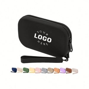 Bolsa de Maquillaje de Viaje Portátil Multifuncional de Silicona Pequeña con Logotipo Personalizado para Mujeres y Hombres, Bolsa con Cierre en Varios Colores - Product Image 1