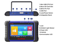 Autel IM508 XP200 Universal 12V ABS Material Vehicle Maintenance Key Programmer Car Detector Anti-theft Matching Detector -30C