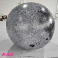 Planète gonflable personnalisée en PVC imprimé pour la décoration de fête, planète gonflable suspendue pour les idées de fête sur le thème de l'espace