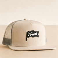 Topi Trucker 5 Panel Jaring Katun Snapback Laris Manis dengan Logo Custom