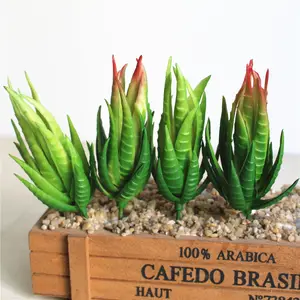 indoor decorative mini plantas suculentas artificial aloe plant