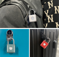 Cadenas intelligent à empreinte digitale en alliage de zinc, étanche, haute sécurité, anti-coupure, anti-rouille pour bagages