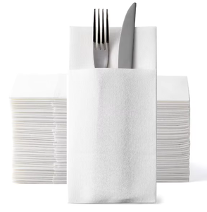 <span class=keywords><strong>Servilletas</strong></span> de papel Airlaid de 1 capa personalizadas, <span class=keywords><strong>servilletas</strong></span> impresas con logotipo de <span class=keywords><strong>Decoupage</strong></span>, dobladas en estilo bolsa Lisa para uso en restaurantes y bodas - Product Image 3