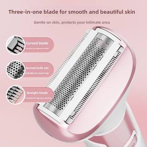 Nouveau rasoir électrique multifonctionnel pour femmes, type C, étanche, alimenté par USB, pour tout le corps, aisselles, <span class=keywords><strong>nez</strong></span>, <span class=keywords><strong>poils</strong></span> pubiens - Product Image 4