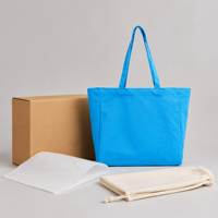 Bolsa de Lona Resistente con Base Reforzada y Refuerzos Laterales, Bolsa de Compras de Lona de Algodón Expandible para Uso Diario