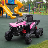 Voiture électrique pour enfants 2026 avec contrôle de vitesse, suspension six roues, lecteur MP3 multifonctionnel pour usage extérieur