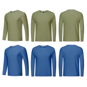 เสื้อแขนยาวสำหรับผู้ชายเสื้อฟิตเนสโพลีเอสเตอร์เข้ารูปเล่นกีฬา - Product Image 4