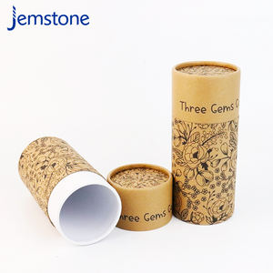 Tube d'emballage cylindrique en carton kraft de qualité supérieure, écologique, de qualité alimentaire, pour thé en vrac et herbes, tube en papier personnalisé de luxe - Product Image 2