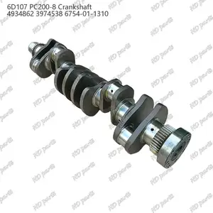 6D107 PC200-8 Forged Steel Crankshaft 4934862 3974538 6754-01-1310 Suitable For Cummins Diesel Engine Parts