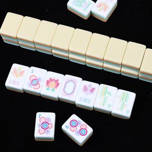 Non-slip American <b>Mahjong</b> Tiles <b>Set</b> Stable Gaming Experience Classic Western Table Game for Home Use - Product Image 4