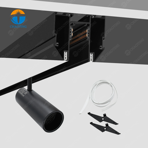 Rail de plafond en tissu extensible en PVC, lampe <span class=keywords><strong>LED</strong></span> magnétique sur rail, profil en aluminium DC48V, éclairage sur rail <span class=keywords><strong>LED</strong></span> pour plafond <span class=keywords><strong>tendu</strong></span> - Product Image 2