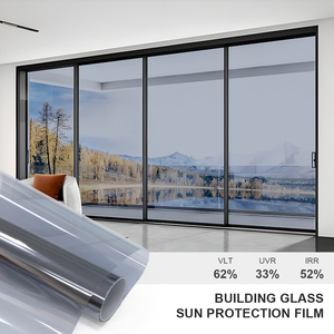 Film de protection solaire pour fenêtres en verre architectural Silver Light 50, film de bâtiment anti-explosion unidirectionnel, film solaire réfléchissant - Product Image 1