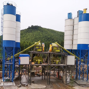 90m³/saat Beton Karıştırma Tesisi 90 Metreküp/saat Sabit Beton Dozajlama Tesisi Bantlı Konveyör Beslemeli ve Yüksek Hassasiyetli - Product Image 4