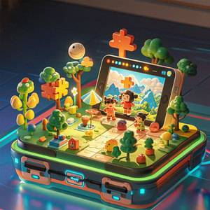 <b>3D</b> <b>Puzzle</b> Educational Toy Plastic Cartoon Theme Light Up For Kids Age 5 7 Years Under 50 Pieces - Product Image 1