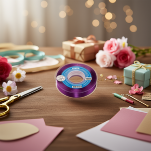 Ilan Satin <b>Ribbon</b> 1.5m 25y Violet D-18 - Product Image 2