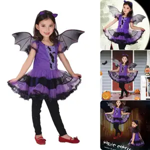Halloween Costume For Kids Baby Girls Children Witch Costume Girl Cosplay Carnival Party Princess Fancy Dress Up Clothes