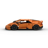 Voiture de course Speed City Champion, modèle de véhicule MOC, briques en plastique ABS, échelle 1:12, supercar de course, blocs de construction créatifs, garage