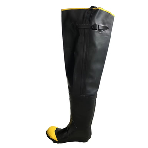 <span class=keywords><strong>Pantalon</strong></span> échassier <span class=keywords><strong>de</strong></span> hanche simple en PVC en nylon imperméable pour hommes personnalisés avec bottes avec bout en acier - Product Image 4